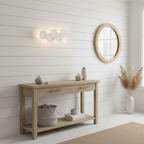 Wall Sconce, White Ceramic Lotus Petals, Gold Spine, G4 Hardwired