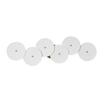 Wall Sconce, White Ceramic Lotus Petals, Gold Spine, G4 Hardwired