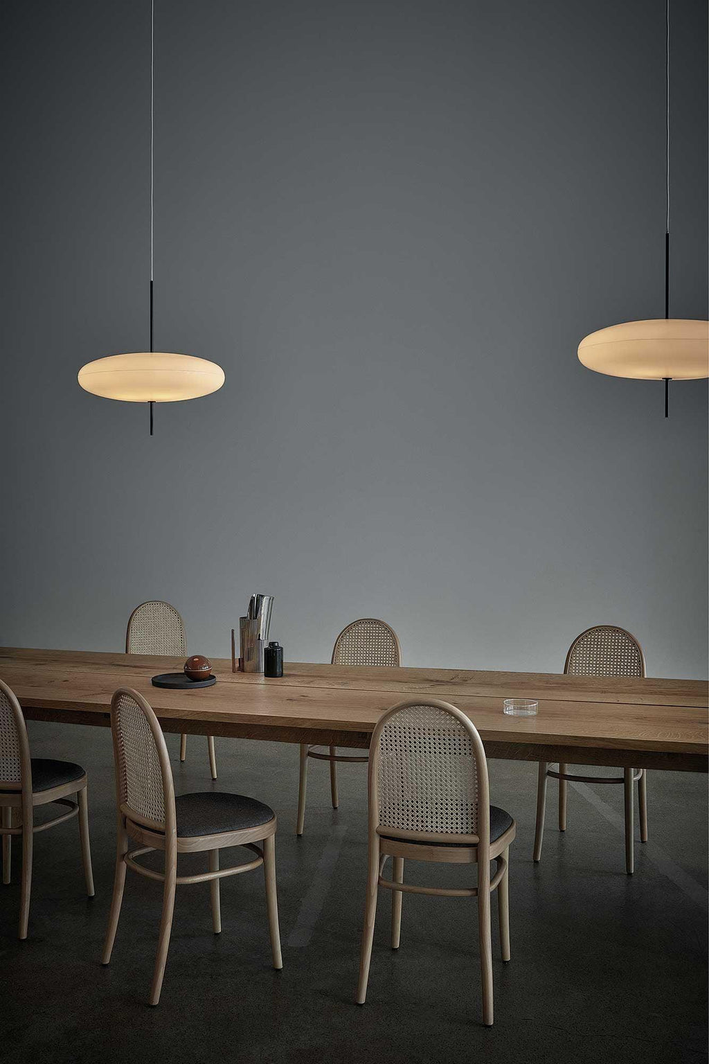 Opal Disc Pendant Light, Opalescent Shade, Black or White, E26/E27