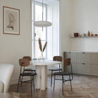 Opal Disc Pendant Light, Opalescent Shade, Black or White, E26/E27