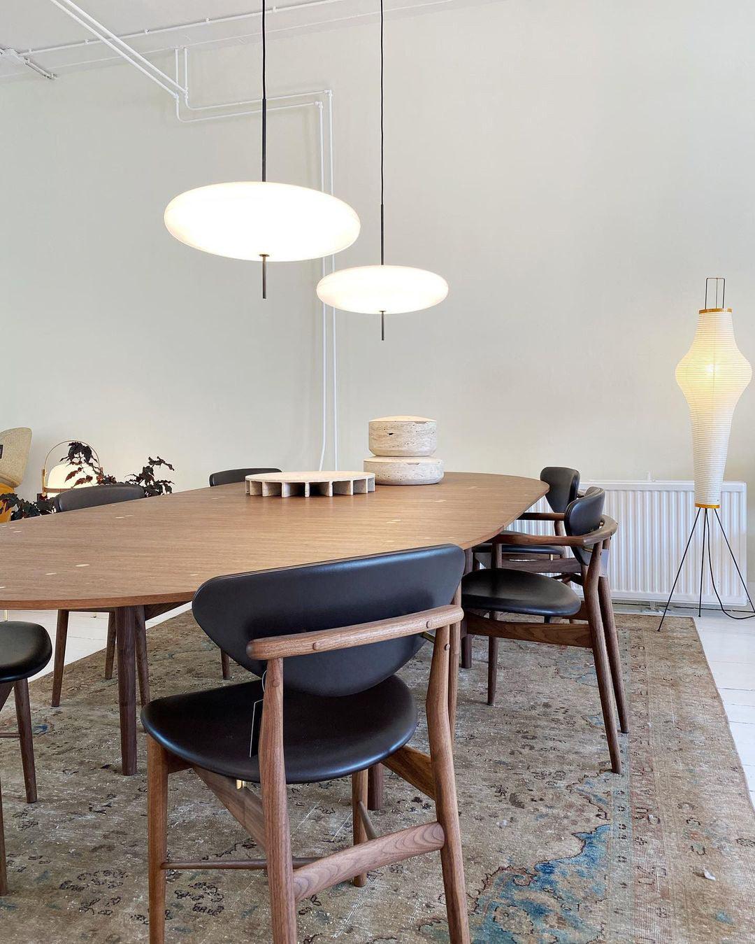 Opal Disc Pendant Light, Opalescent Shade, Black or White, E26/E27