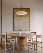 Opal Disc Pendant Light, Opalescent Shade, Black or White, E26/E27