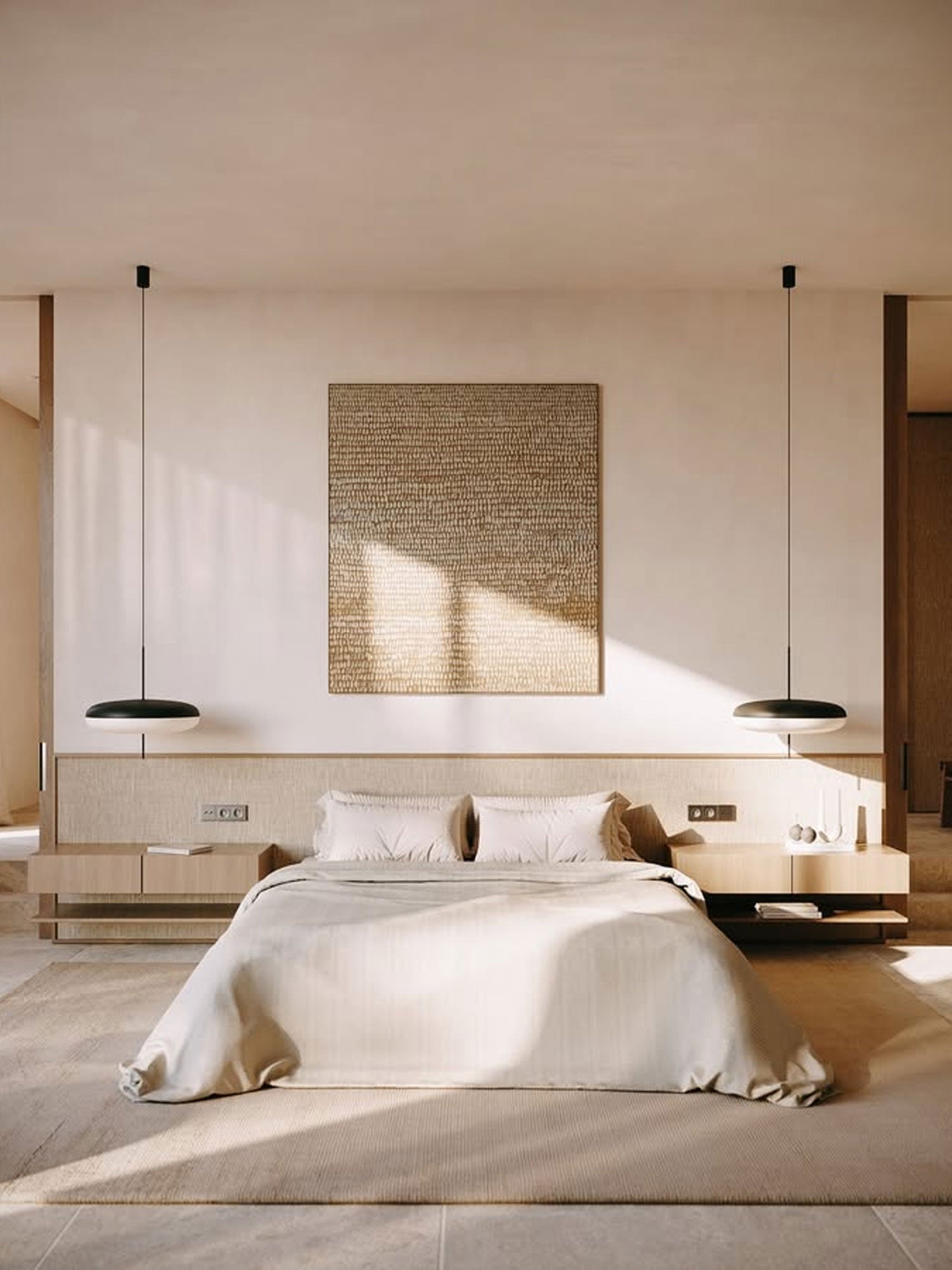 Opal Disc Pendant Light, Opalescent Shade, Black or White, E26/E27
