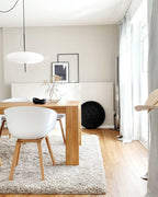 Opal Disc Pendant Light, Opalescent Shade, Black or White, E26/E27
