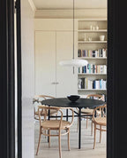 Opal Disc Pendant Light, Opalescent Shade, Black or White, E26/E27