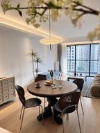Opal Disc Pendant Light, Opalescent Shade, Black or White, E26/E27