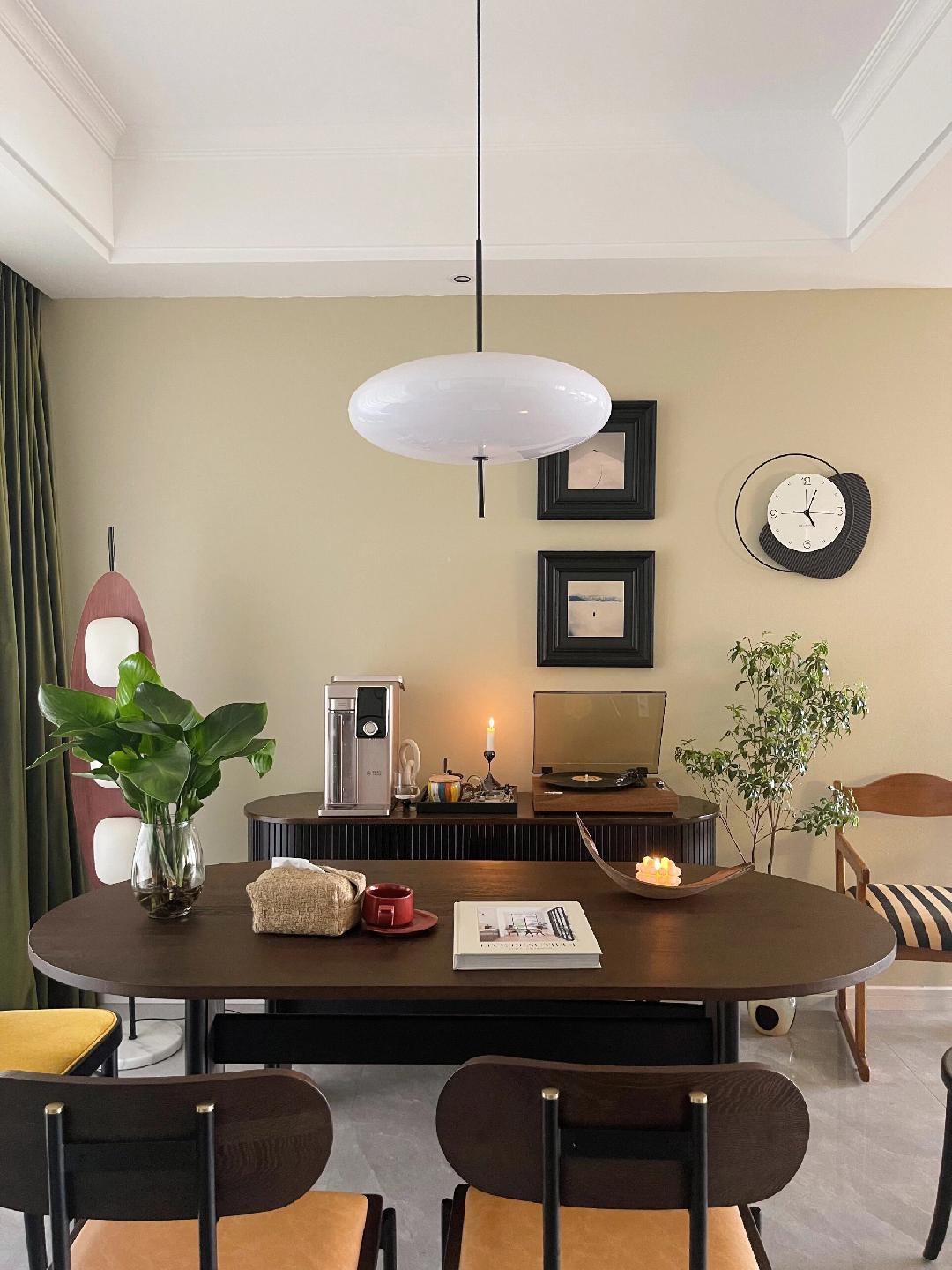 Opal Disc Pendant Light, Opalescent Shade, Black or White, E26/E27