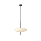 Opal Disc Pendant Light, Opalescent Shade, Black or White, E26/E27