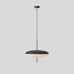 Opal Disc Pendant Light, Opalescent Shade, Black or White, E26/E27