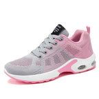 Cushioned Walking Sneakers for Women, Gel Sole and Double Mesh Upper