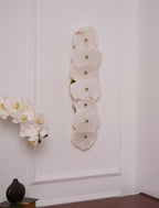 Petra Wall Sconce, Genuine Alabaster Shade, Gold Finish, Integrated LED