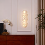 Petra Wall Sconce, Genuine Alabaster Shade, Gold Finish, Integrated LED