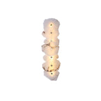 Petra Wall Sconce, Genuine Alabaster Shade, Gold Finish, Integrated LED
