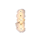 Petra Wall Sconce, Genuine Alabaster Shade, Gold Finish, Integrated LED
