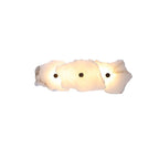 Petra Wall Sconce, Genuine Alabaster Shade, Gold Finish, Integrated LED