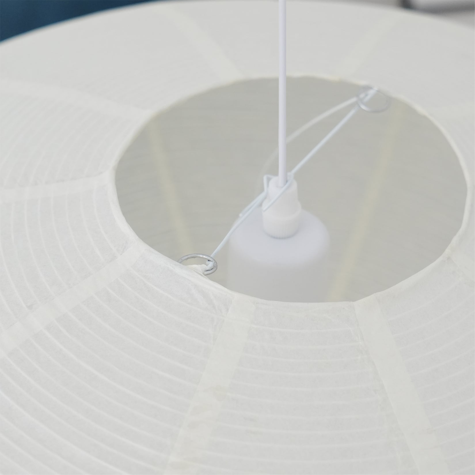 Washi Paper Swag Pendant Light, Mulberry Shade, E26/E27, Plug-In