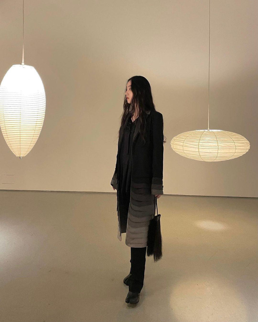 Washi Paper Swag Pendant Light, Mulberry Shade, E26/E27, Plug-In