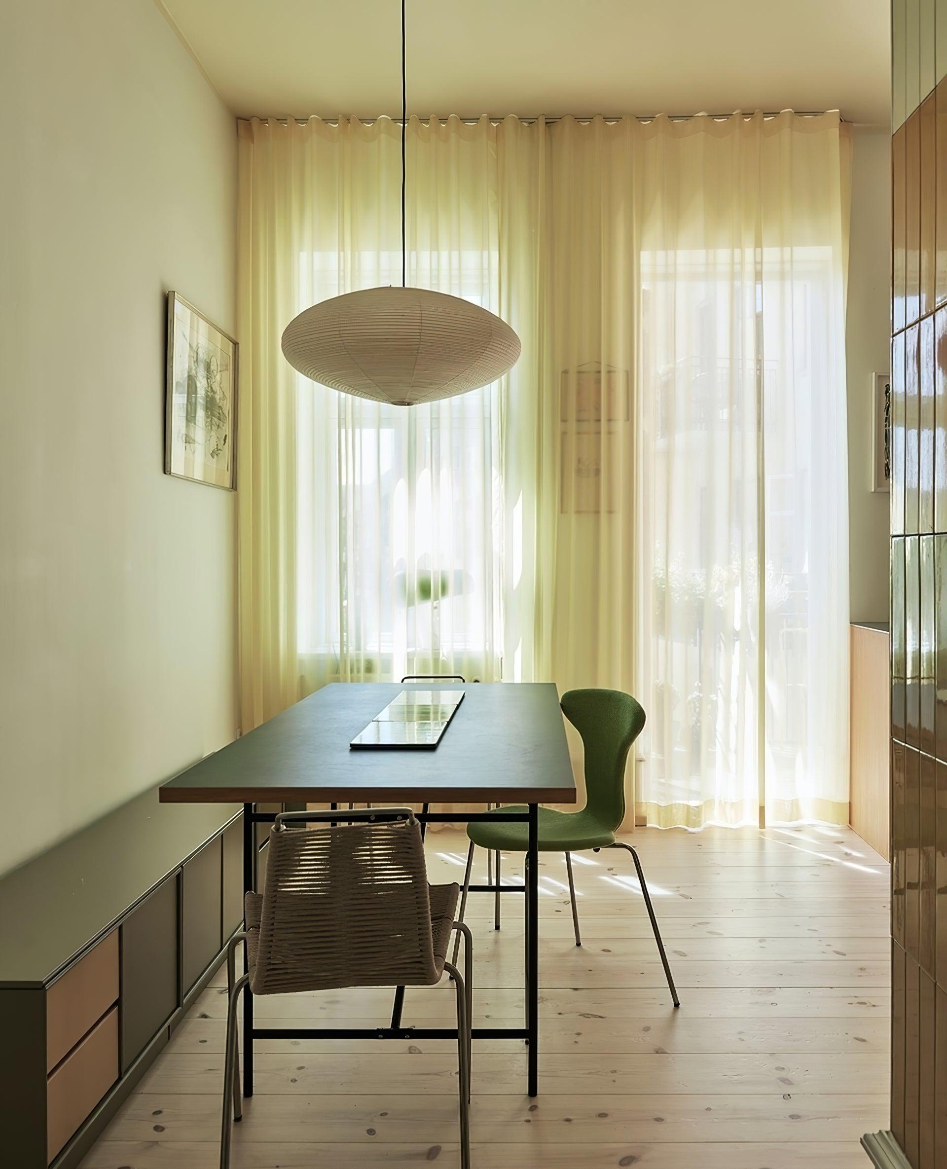 Washi Paper Swag Pendant Light, Mulberry Shade, E26/E27, Plug-In