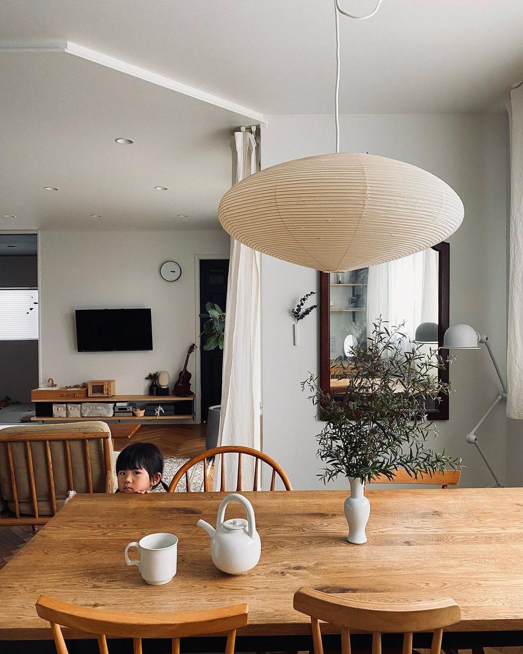 Washi Paper Swag Pendant Light, Mulberry Shade, E26/E27, Plug-In