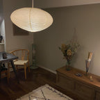 Washi Paper Swag Pendant Light, Mulberry Shade, E26/E27, Plug-In