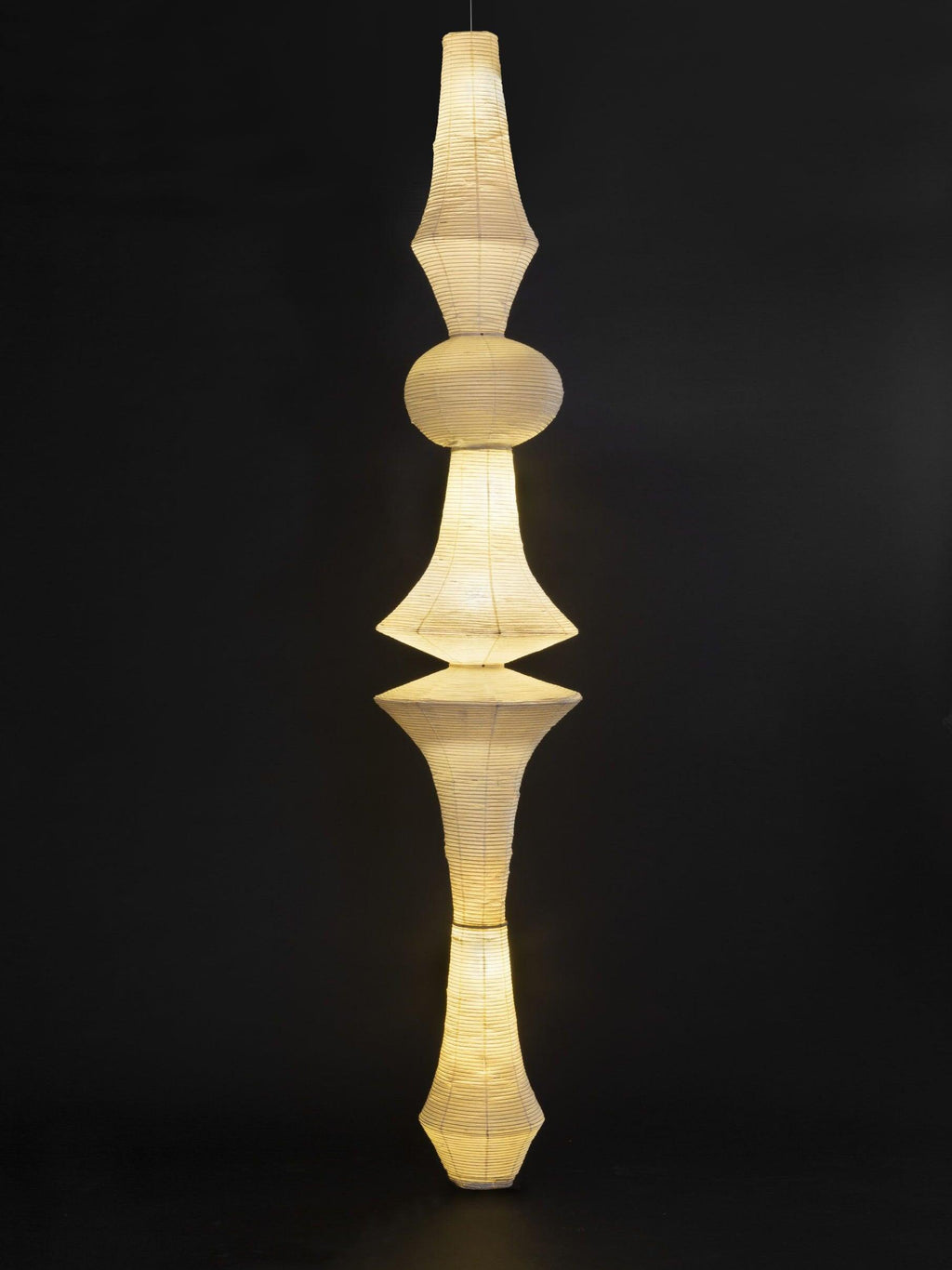 Washi Paper E Pendant Light, Tall Mulberry Shade, E26/E27, Hardwired