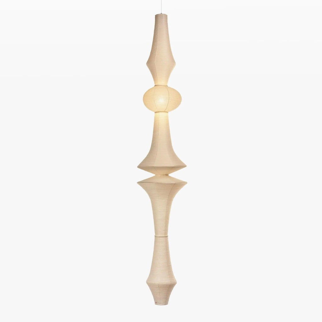 Washi Paper E Pendant Light, Tall Mulberry Shade, E26/E27, Hardwired