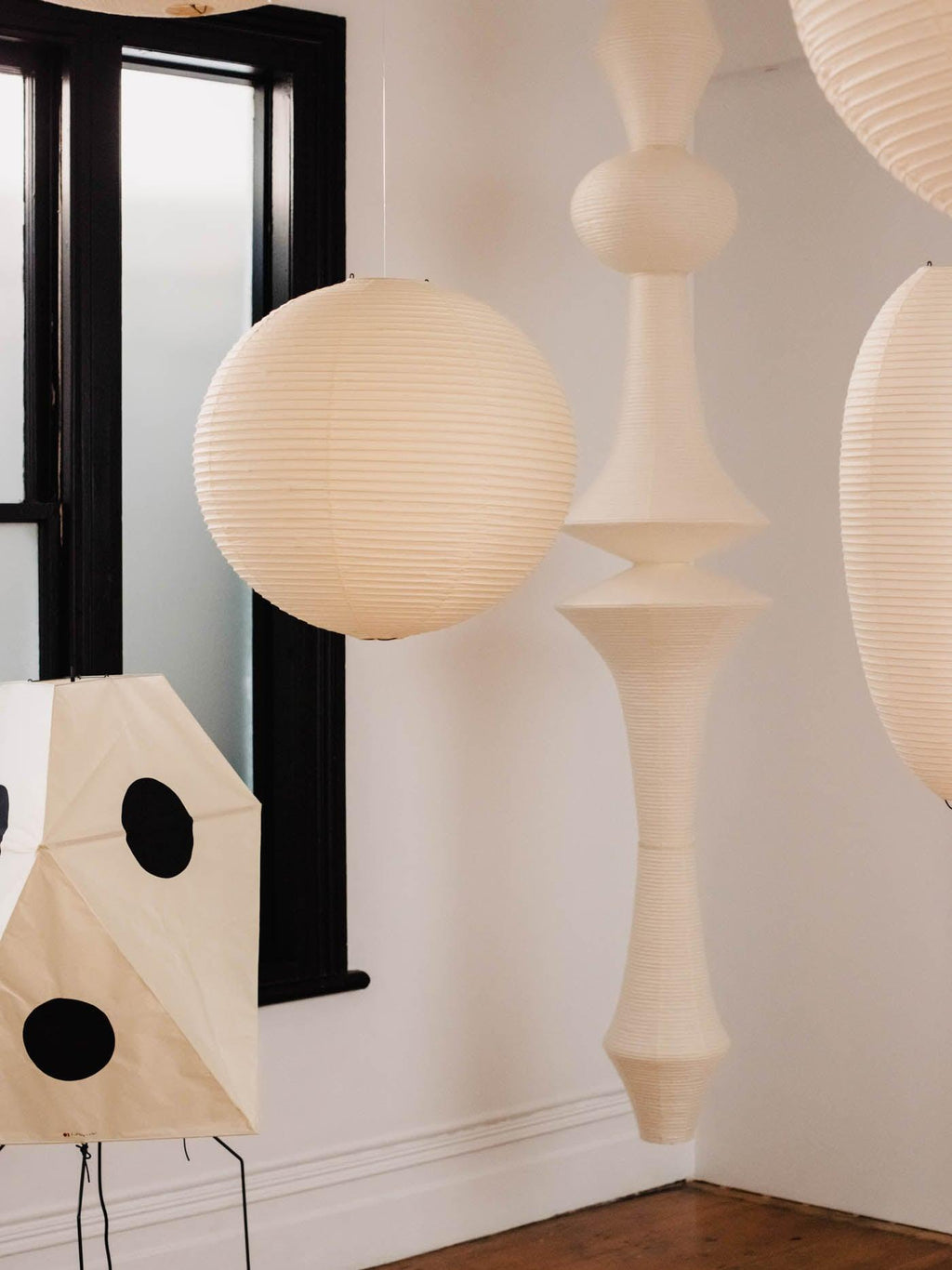 Washi Paper E Pendant Light, Tall Mulberry Shade, E26/E27, Hardwired
