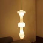 Washi Paper E Pendant Light, Tall Mulberry Shade, E26/E27, Hardwired