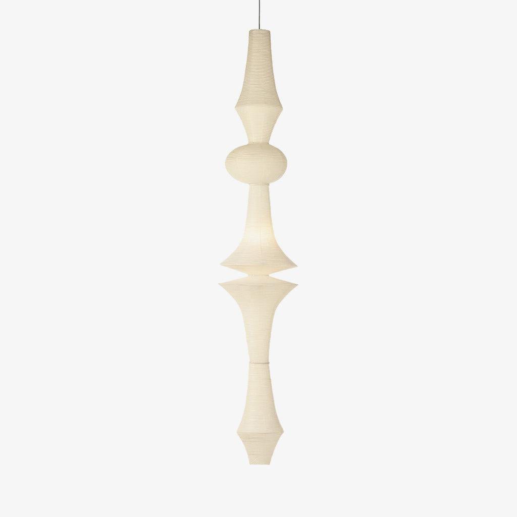 Washi Paper E Pendant Light, Tall Mulberry Shade, E26/E27, Hardwired