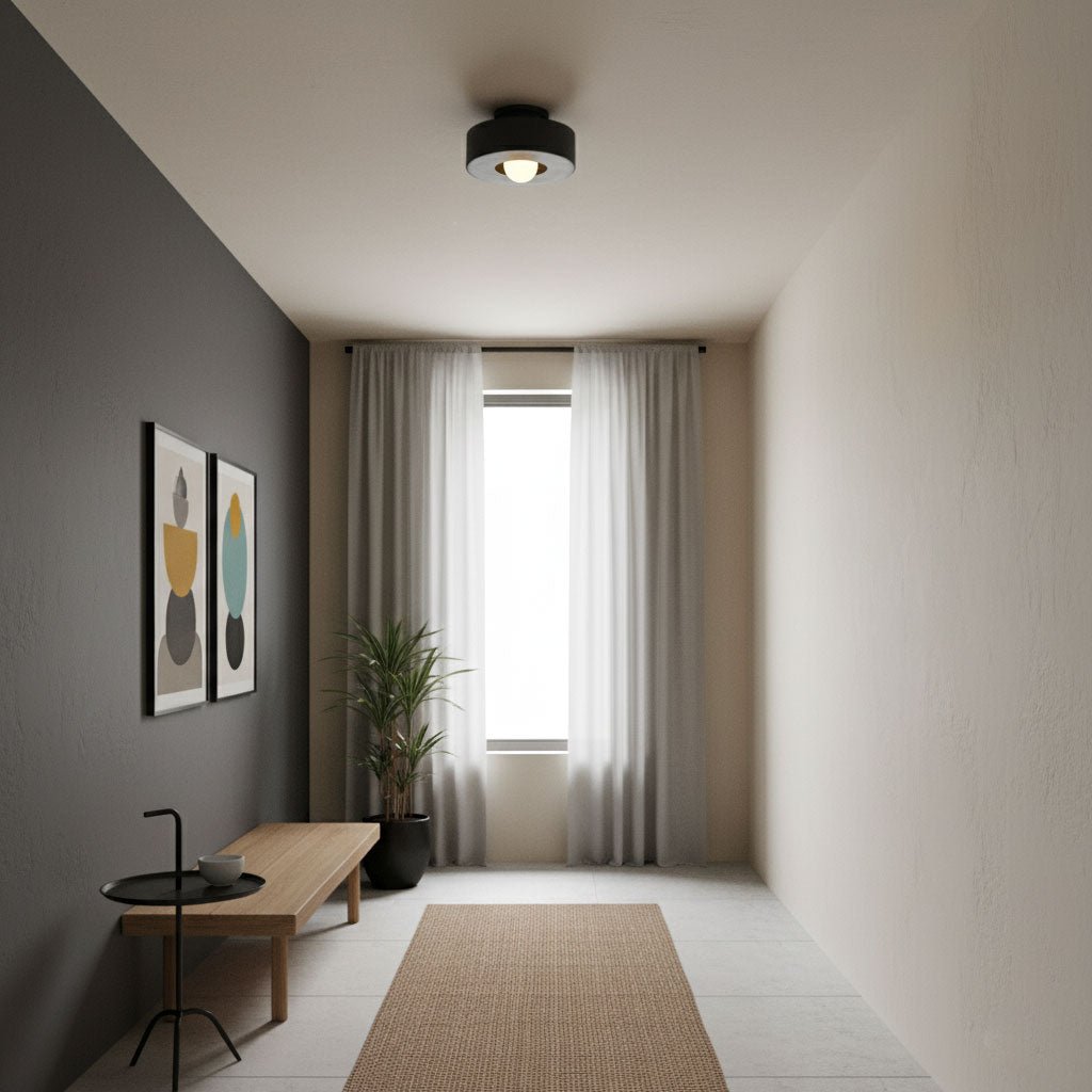 Simon Ceiling Light, Stacked Resin Cylinders, E27 Socket, Sculptural