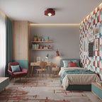 Simon Ceiling Light, Stacked Resin Cylinders, E27 Socket, Sculptural