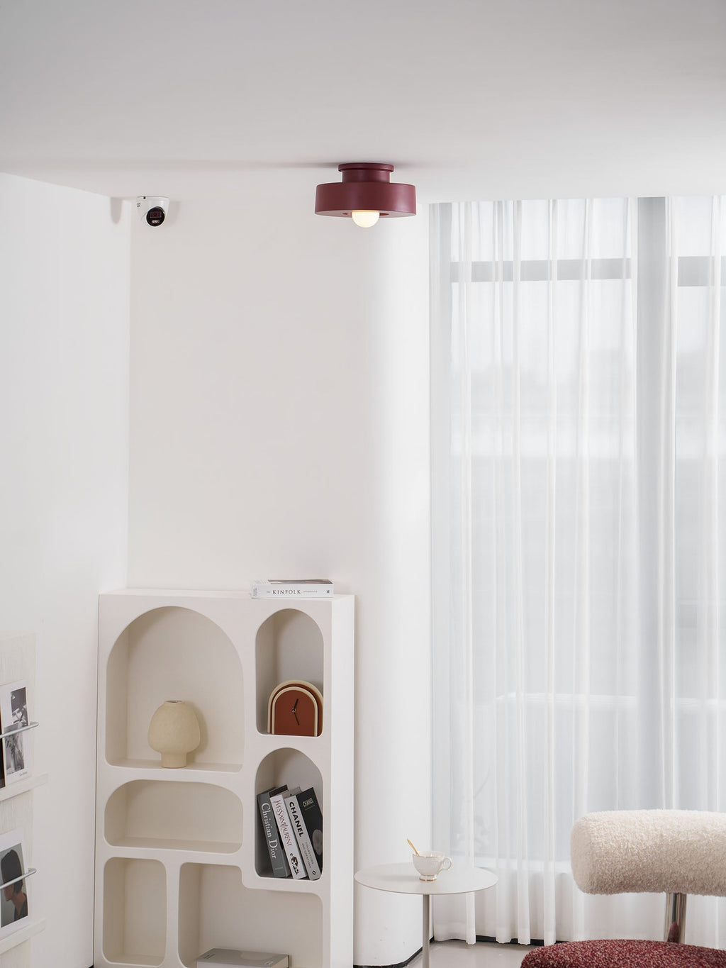 Simon Ceiling Light, Stacked Resin Cylinders, E27 Socket, Sculptural