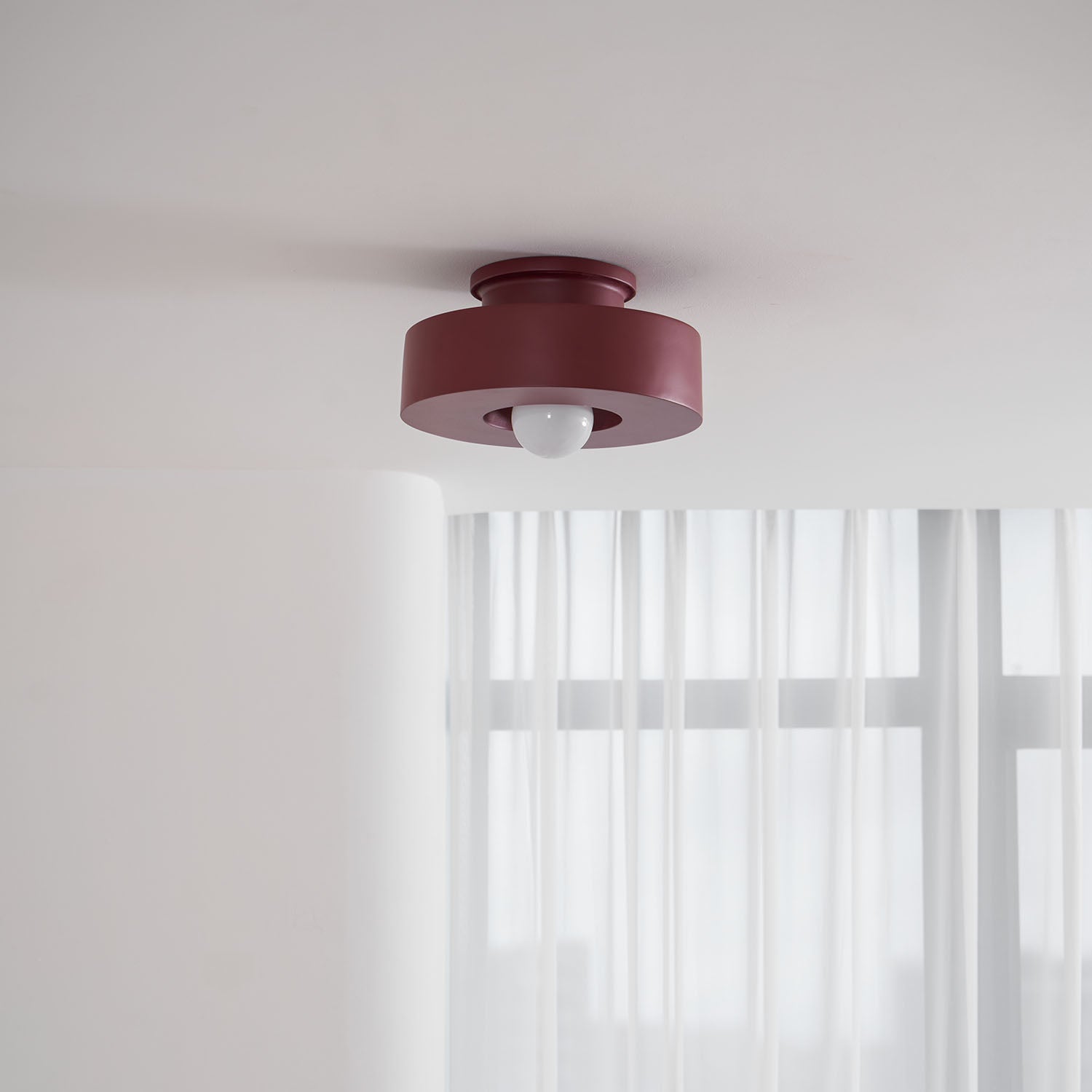 Simon Ceiling Light, Stacked Resin Cylinders, E27 Socket, Sculptural
