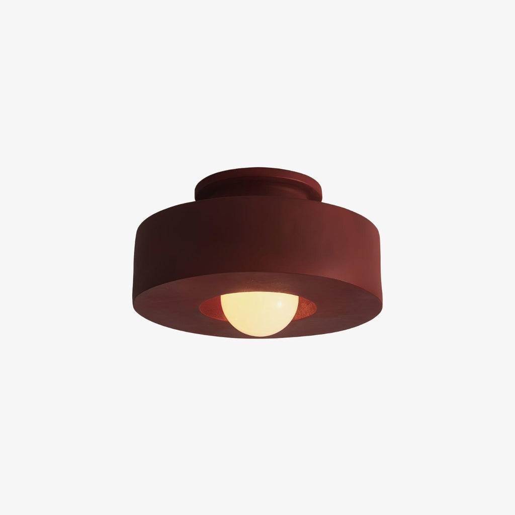 Simon Ceiling Light, Stacked Resin Cylinders, E27 Socket, Sculptural