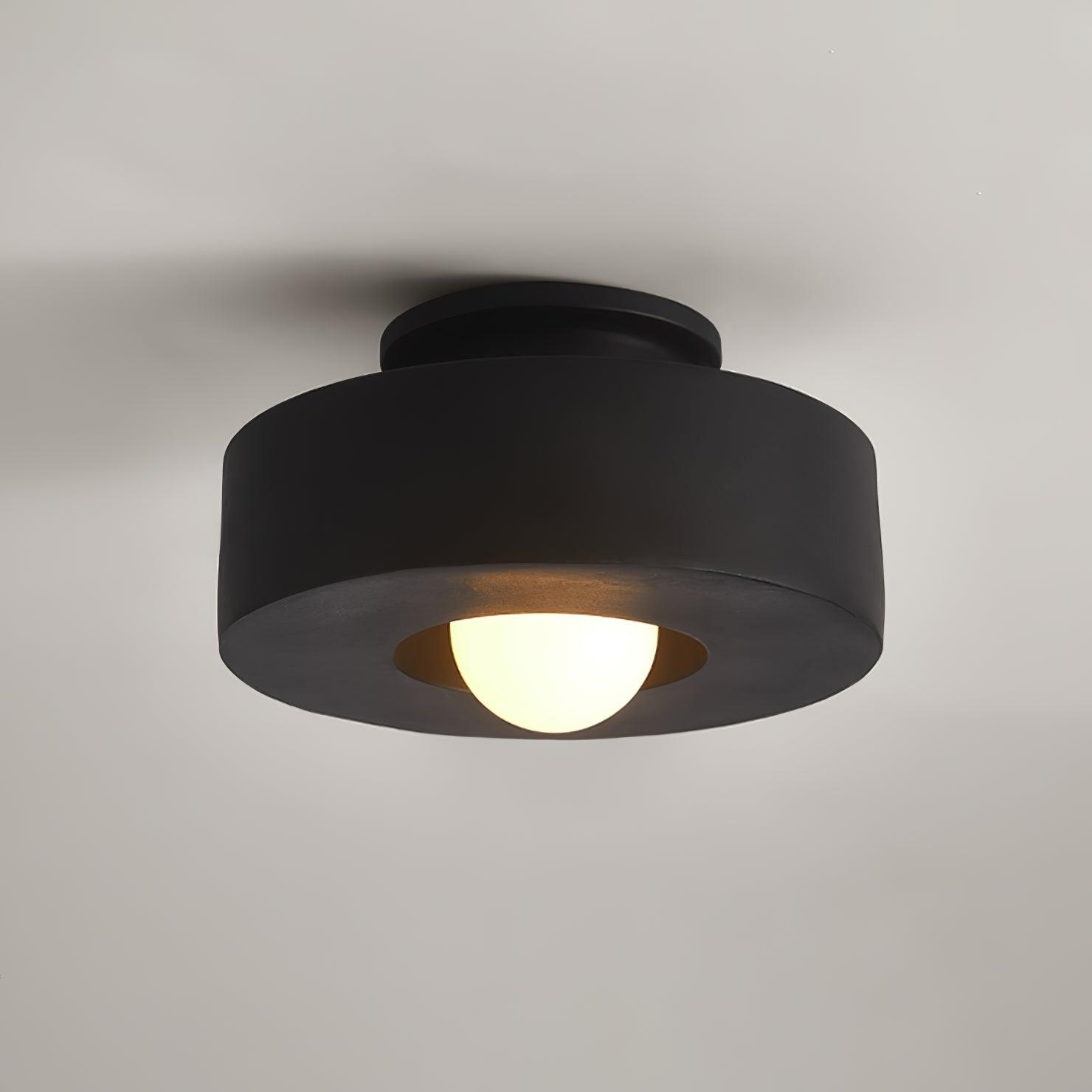 Simon Ceiling Light, Stacked Resin Cylinders, E27 Socket, Sculptural