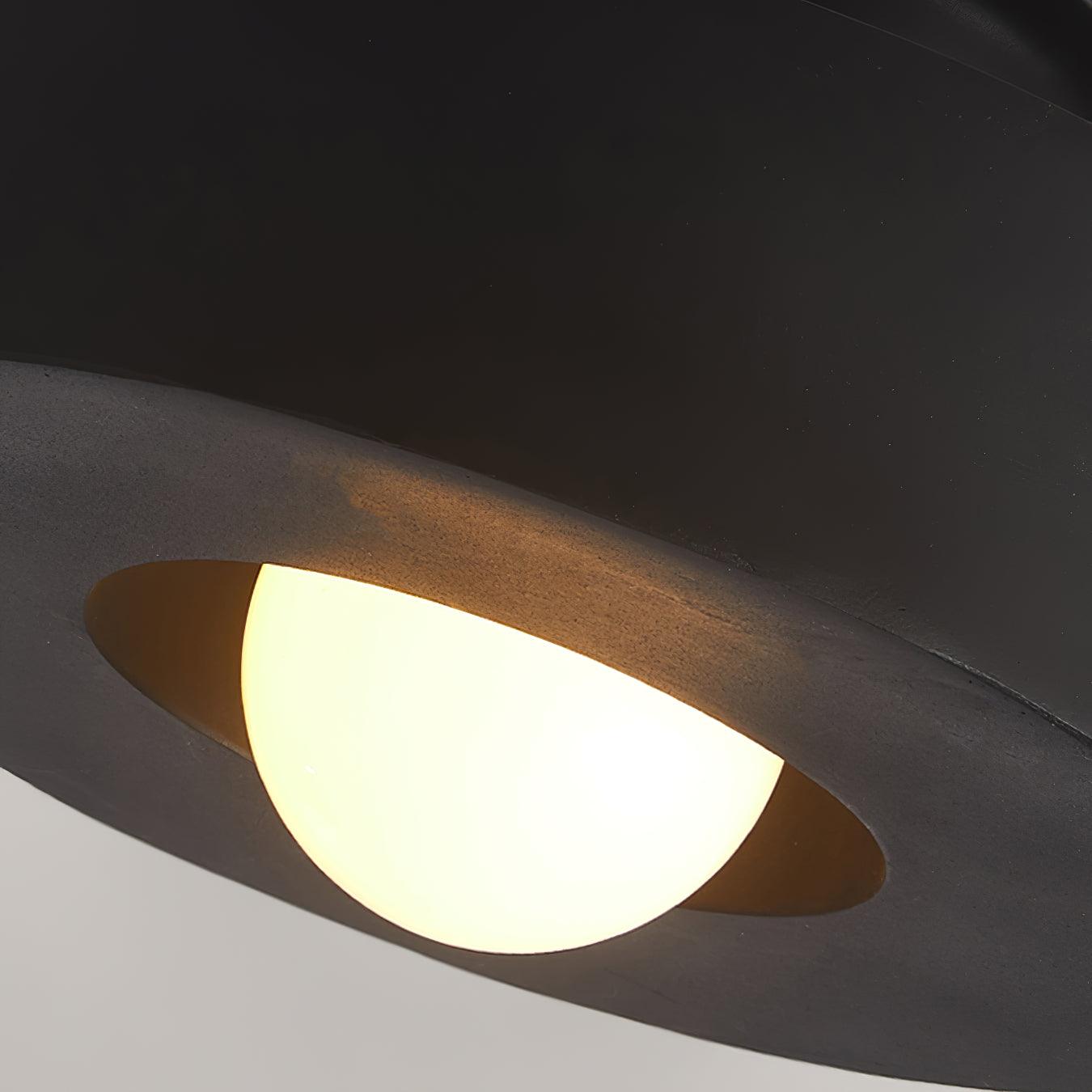 Simon Ceiling Light, Stacked Resin Cylinders, E27 Socket, Sculptural