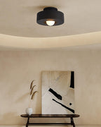 Simon Ceiling Light, Stacked Resin Cylinders, E27 Socket, Sculptural