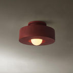Simon Ceiling Light, Stacked Resin Cylinders, E27 Socket, Sculptural