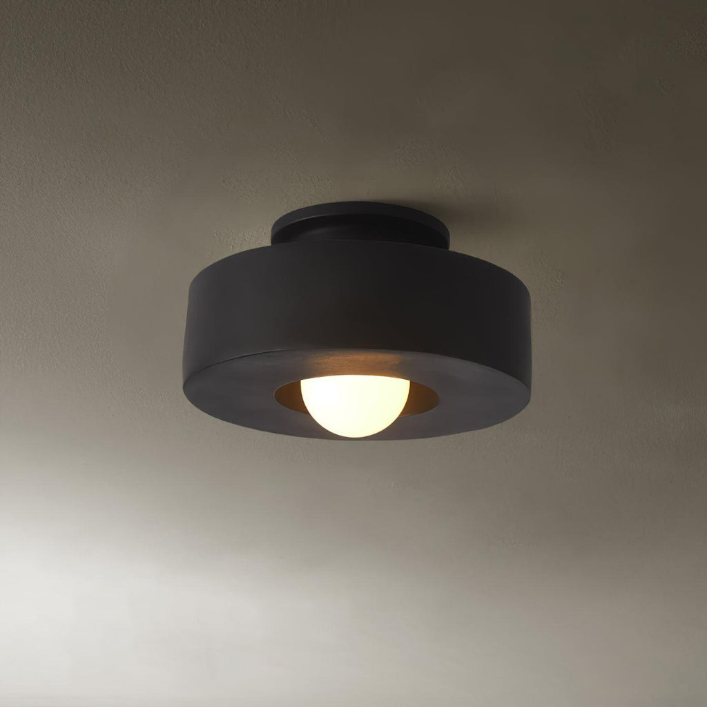 Simon Ceiling Light, Stacked Resin Cylinders, E27 Socket, Sculptural