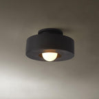 Simon Ceiling Light, Stacked Resin Cylinders, E27 Socket, Sculptural