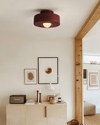 Simon Ceiling Light, Stacked Resin Cylinders, E27 Socket, Sculptural