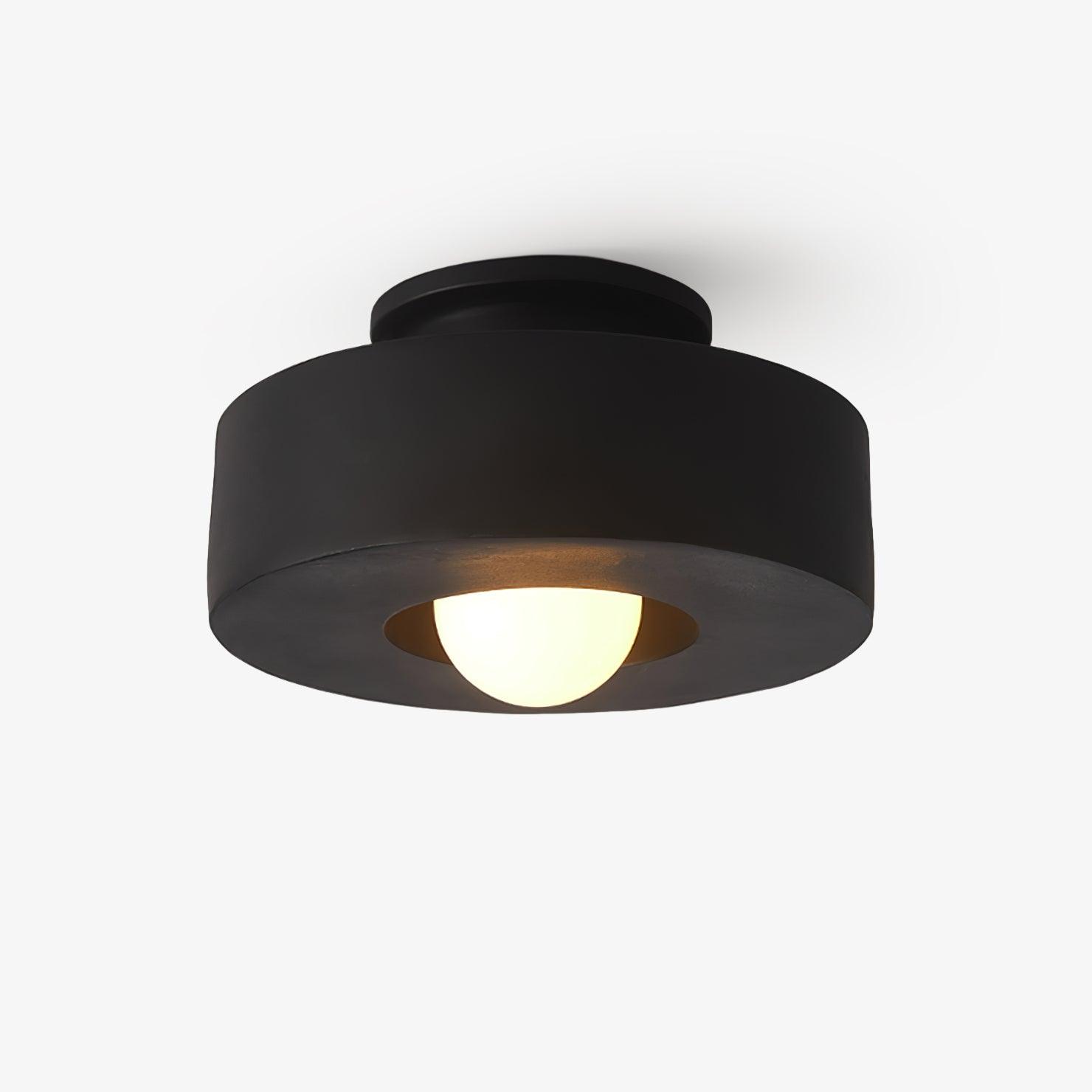 Simon Ceiling Light, Stacked Resin Cylinders, E27 Socket, Sculptural