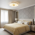 Flower Ceiling Light, Six-Petal Acrylic Shade, Integrated LED, Dimmable