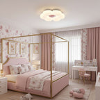 Flower Ceiling Light, Six-Petal Acrylic Shade, Integrated LED, Dimmable