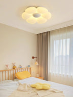 Flower Ceiling Light, Six-Petal Acrylic Shade, Integrated LED, Dimmable
