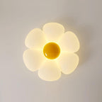 Flower Ceiling Light, Six-Petal Acrylic Shade, Integrated LED, Dimmable