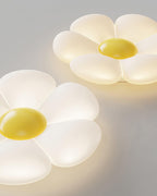 Flower Ceiling Light, Six-Petal Acrylic Shade, Integrated LED, Dimmable