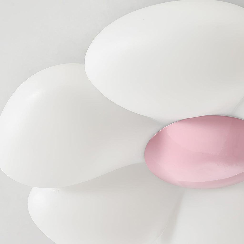 Flower Ceiling Light, Six-Petal Acrylic Shade, Integrated LED, Dimmable