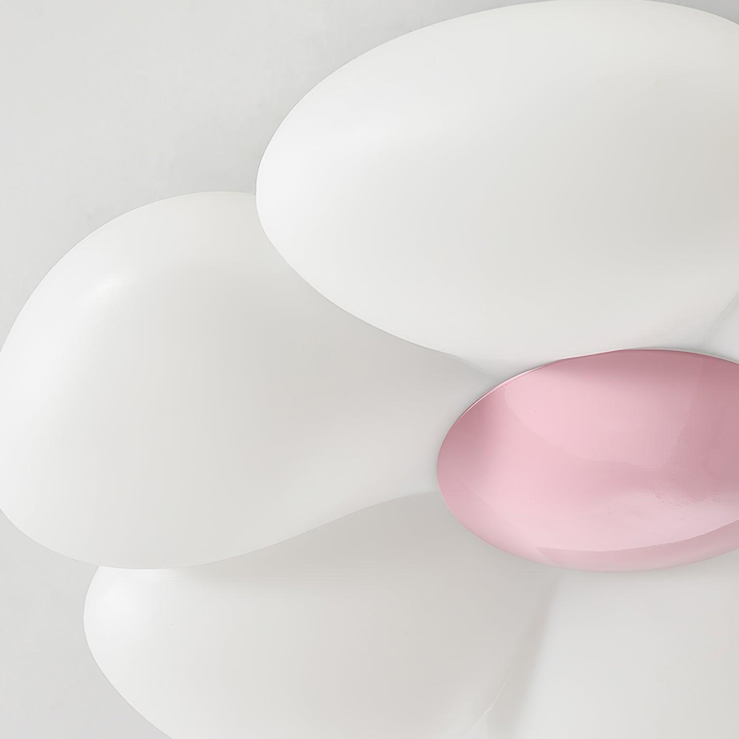 Flower Ceiling Light, Six-Petal Acrylic Shade, Integrated LED, Dimmable