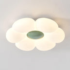 Flower Ceiling Light, Six-Petal Acrylic Shade, Integrated LED, Dimmable